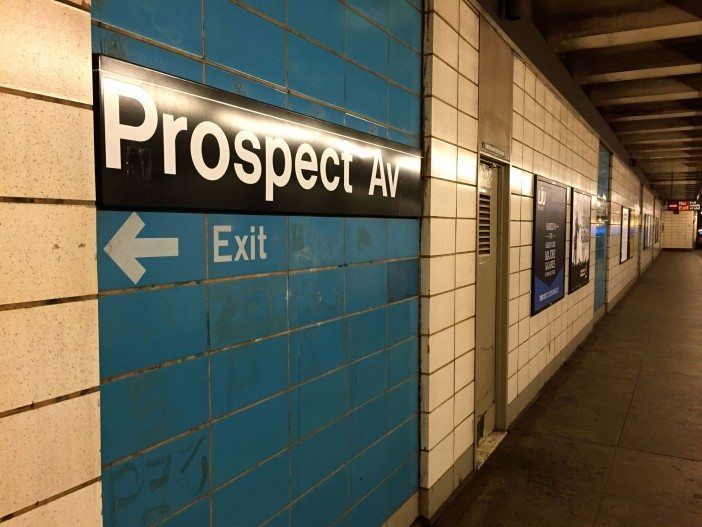 prospect avenue subway station in south slope