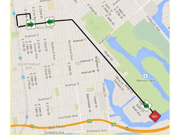 B68 Bus Route Map The Commute: How Common Is Bus Bunching? - Bklyner