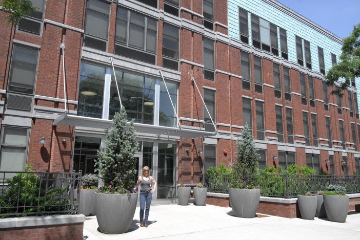 Cindy Harden in front of Camba Gardens.