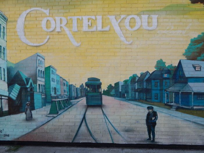 Cortelyou mural on Flatbush Food Co-op