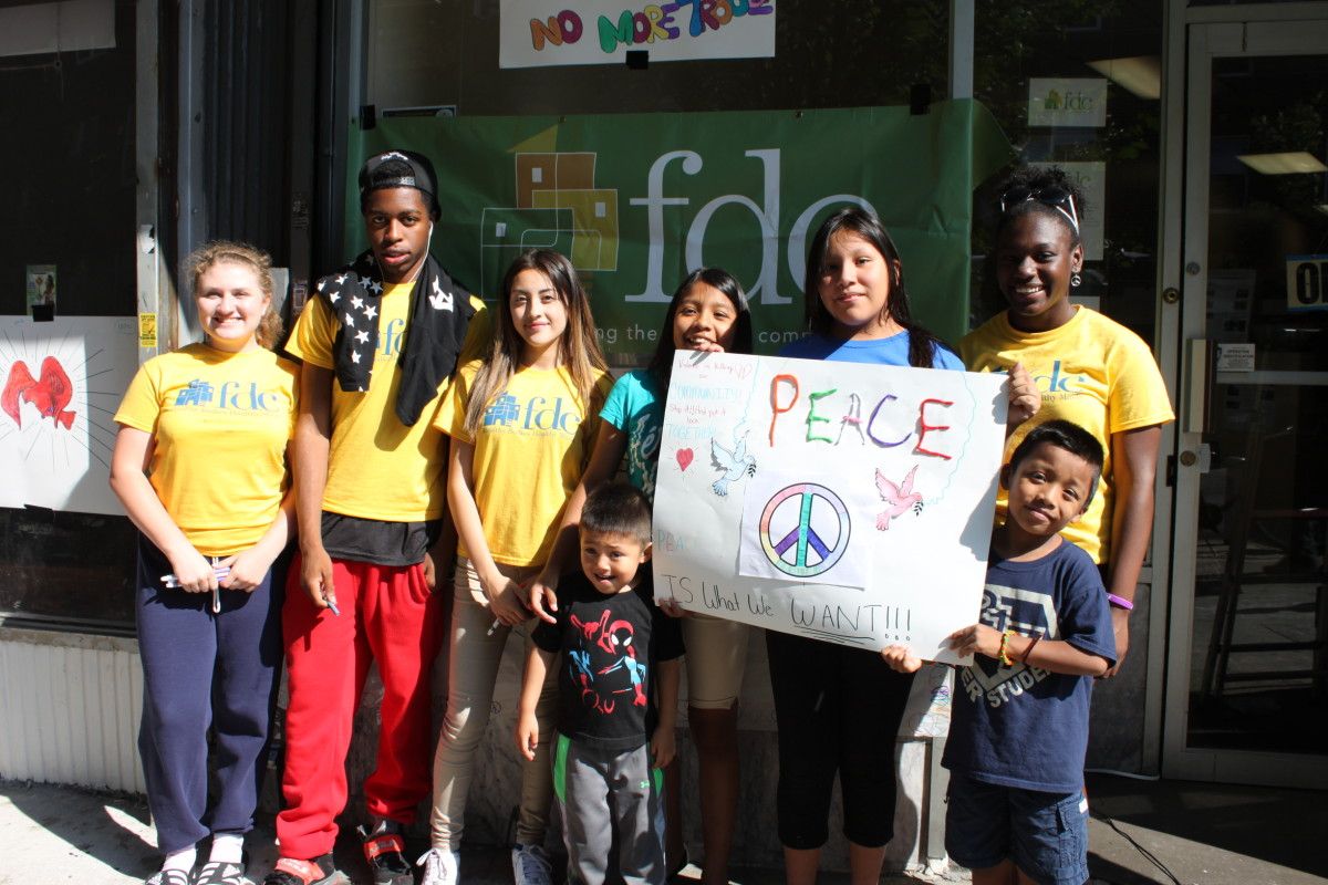After Two Men Were Fatally Shot In Our Neighborhood Last Week, The Flatbush Youth Council Takes To The Street To Call For Peace