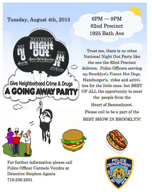 NYPD 62nd Precinct Crimes Night Out