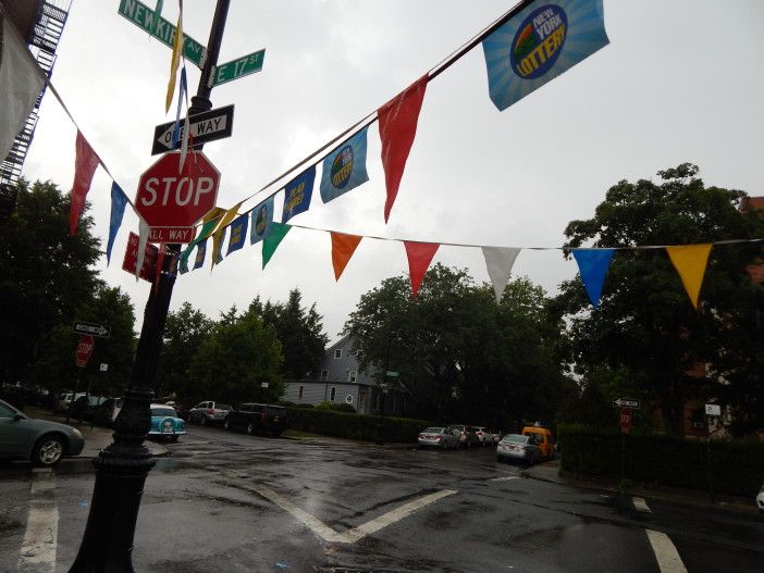 The corner of Newkirk and E. 17th, where one man was killed this morning and another was fatally shot at the end of May.