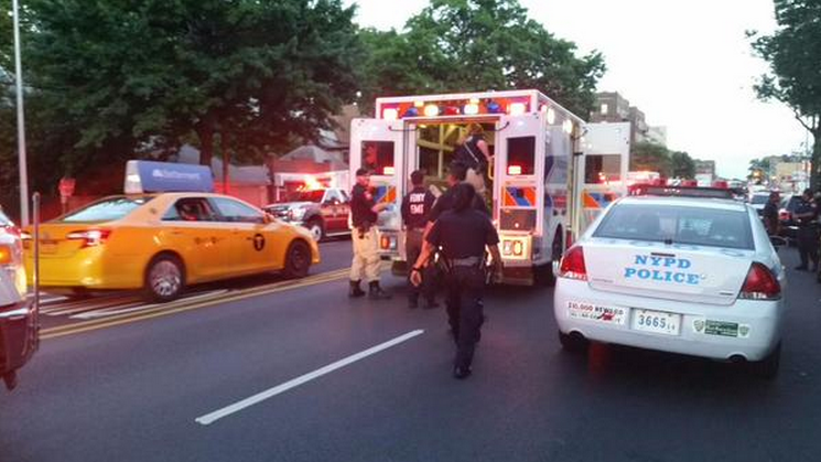 Two men were brought to the hospital after a shooting at 862 Coney Island Avenue. Photo via NYSCanner