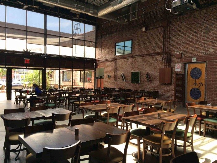 seating area at the bache in gowanus