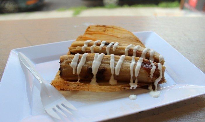 Chicken Mole Tamale