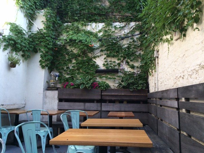 backyard garden at sidecar in south slope