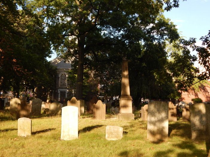 The cemetery at the Flatbush Reformed Church.