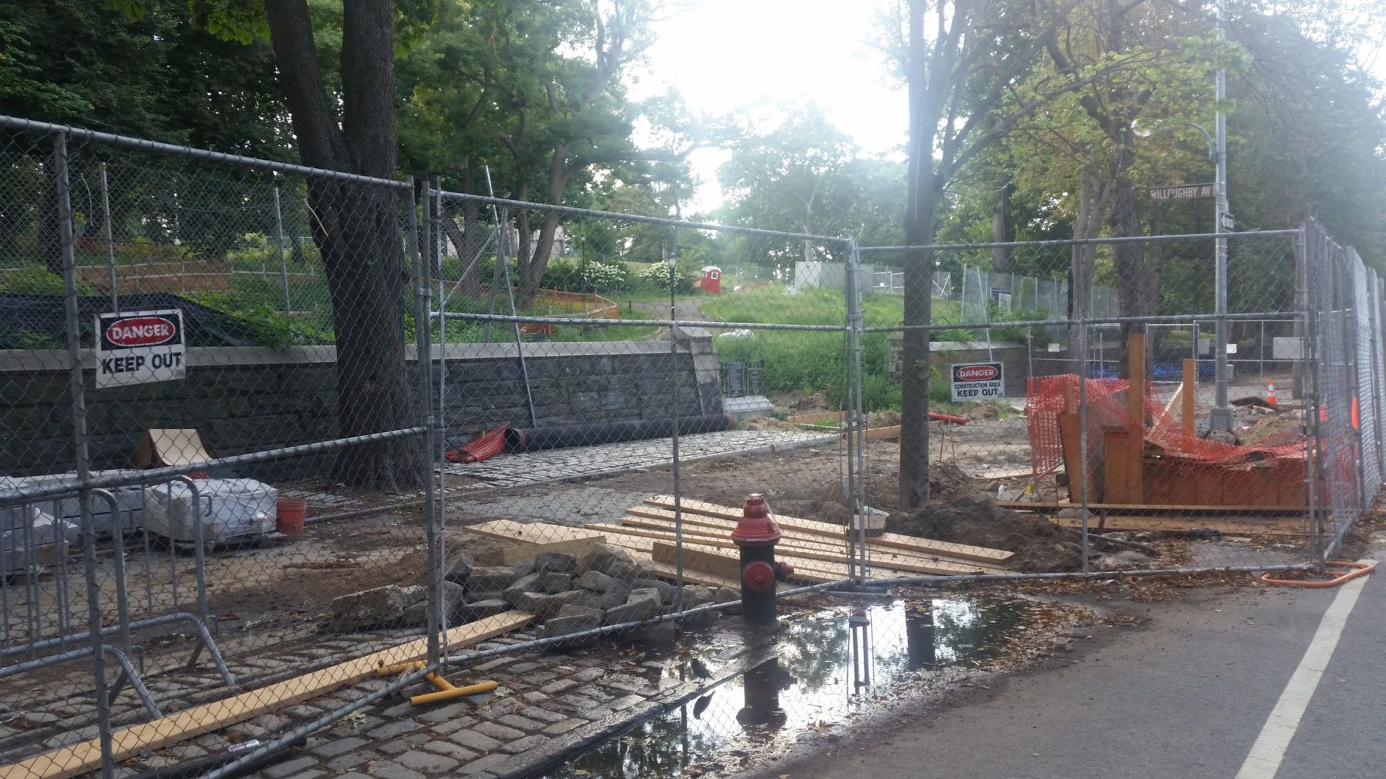 Update: Willoughby Avenue Park Entrance Is Still Slated For A November Open