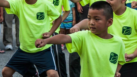 Martial arts lessons at last year's Night Out with the 61st Precinct. 