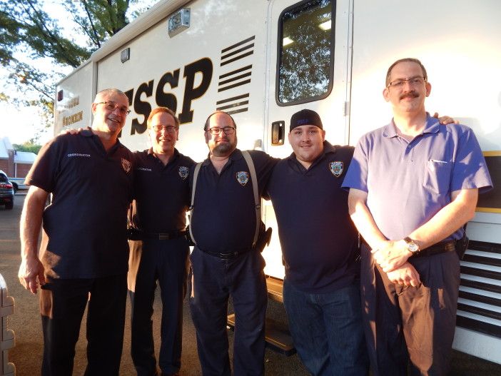 Members of the Flatbush Shomrim Safety Patrol. Photo by Ditmas Park Corner