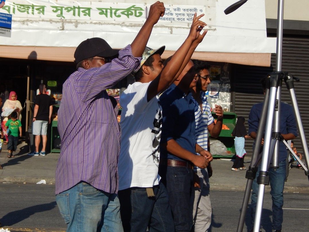 Festival goers dance and cheer during the performances. Photo by KensingtonBK