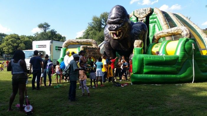 bouncy house gorilla