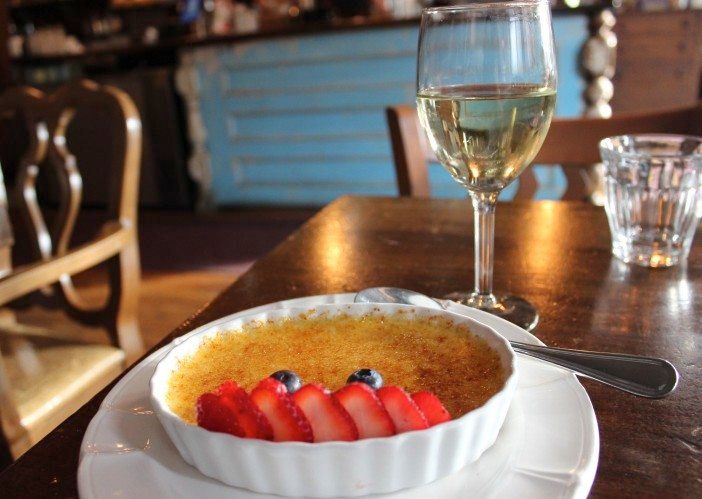 Creme Brulee at Couleur Cafe. Photo by Shannon Geis / South Slope News