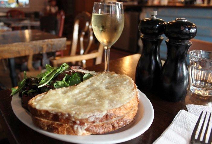 Croque Monsieur at Couleur Cafe. Photo by Shannon Geis / South Slope News