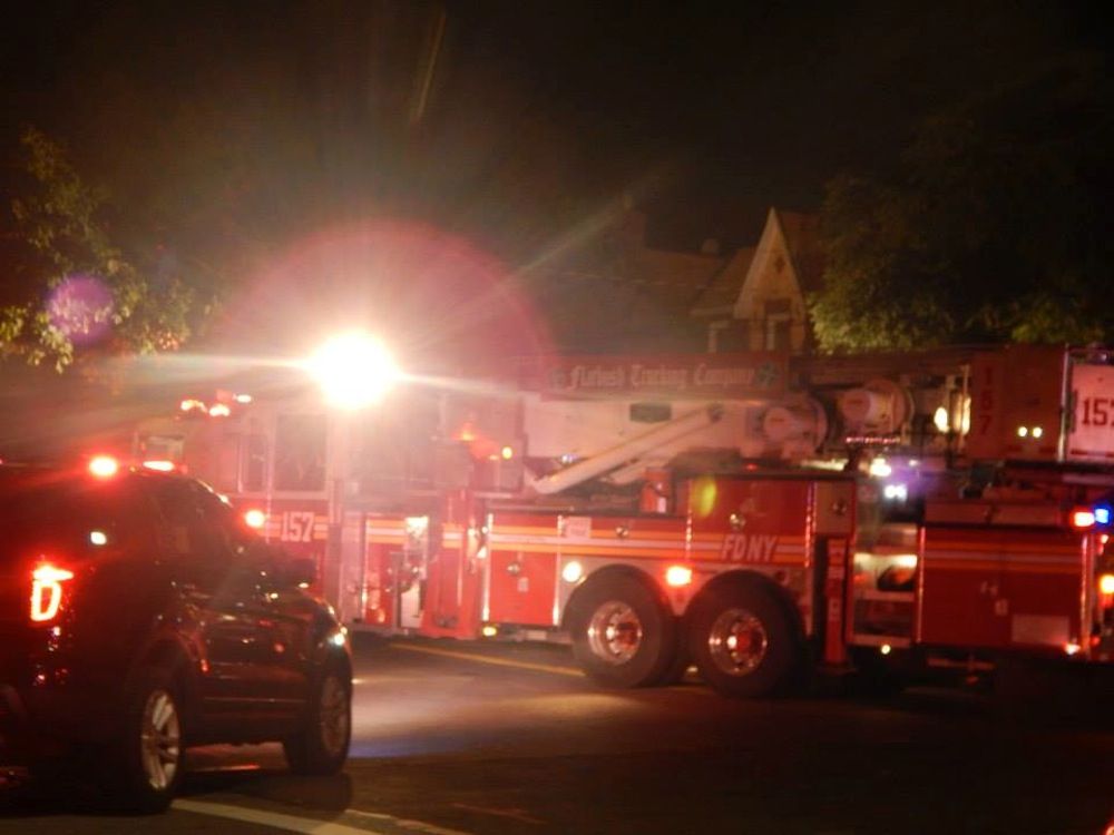 A 2-year-old was sent to the hospital in critical condition after a fire broke out in a Marine Park home. (Photo: Mike Wright / MIDWOOD - FLATBUSH NEWS BLOG)