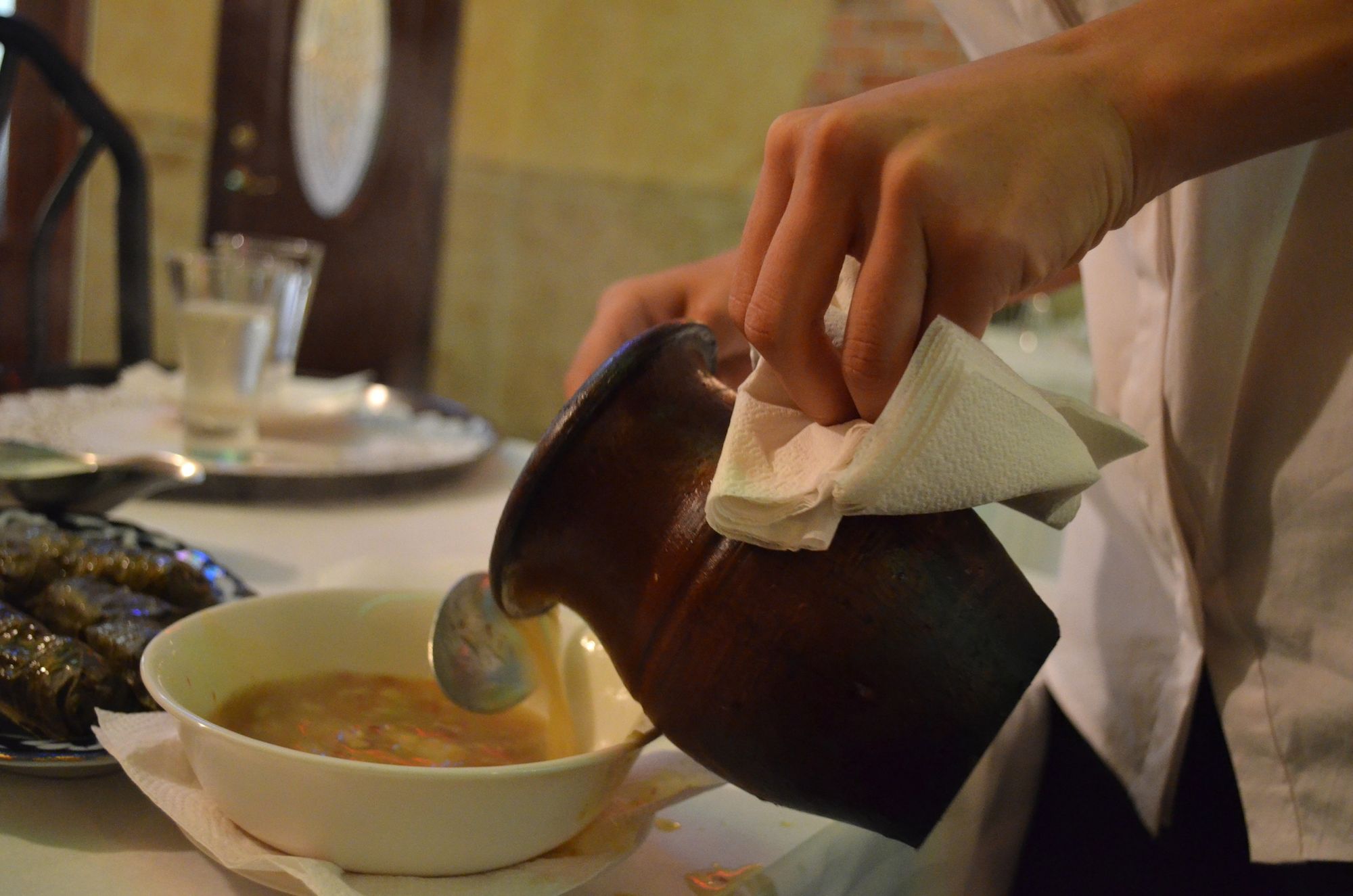 The lamb and vegetable soup at Azerbaijan House. 