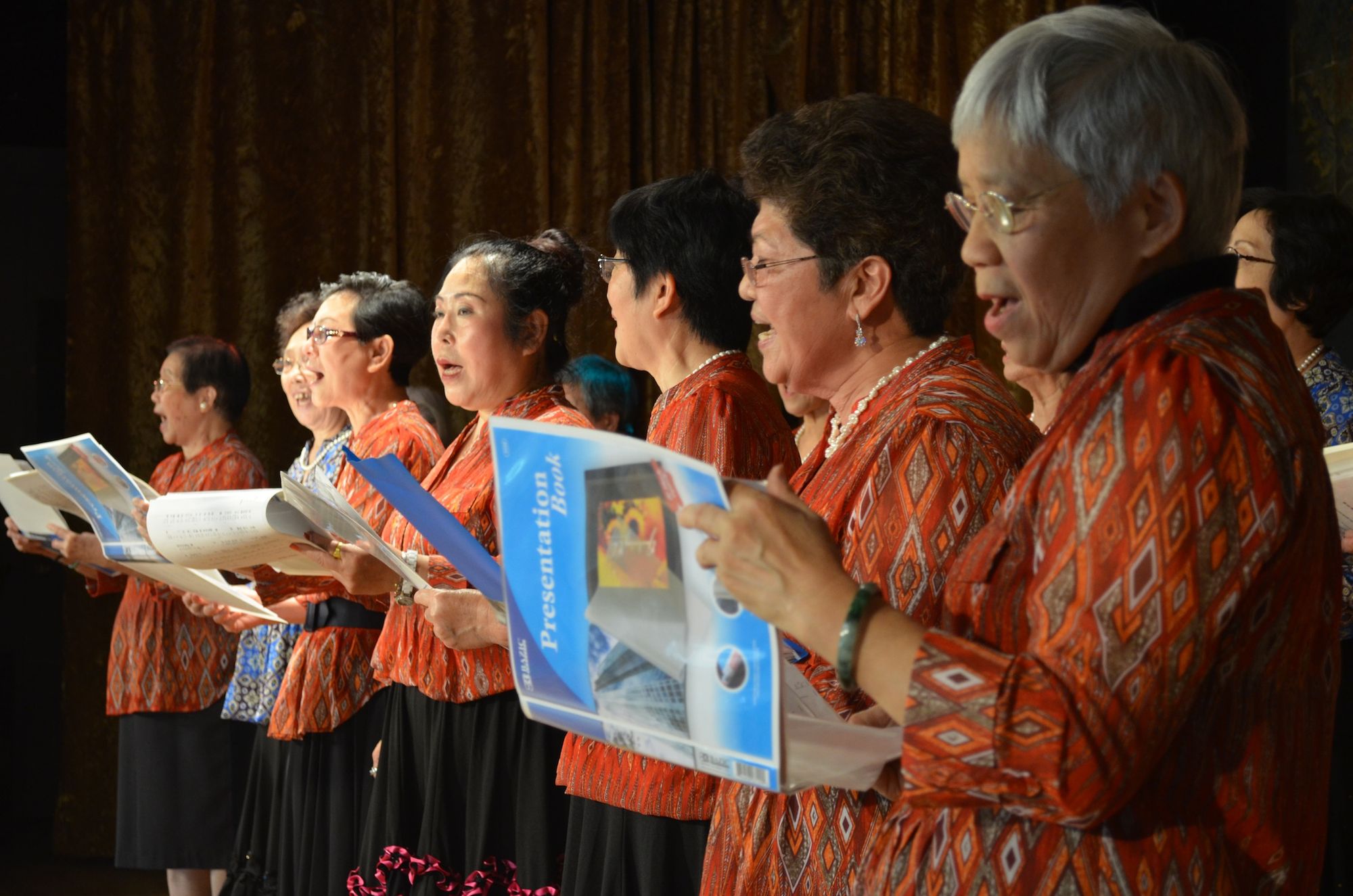 A musical performance at the Kings Bay Y's Chinese Moon Festival. 