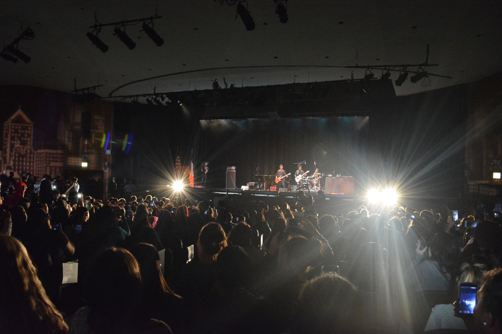 Brooklyn-based metal band Unlocking the Truth performing at Edward R. Murrow High School.