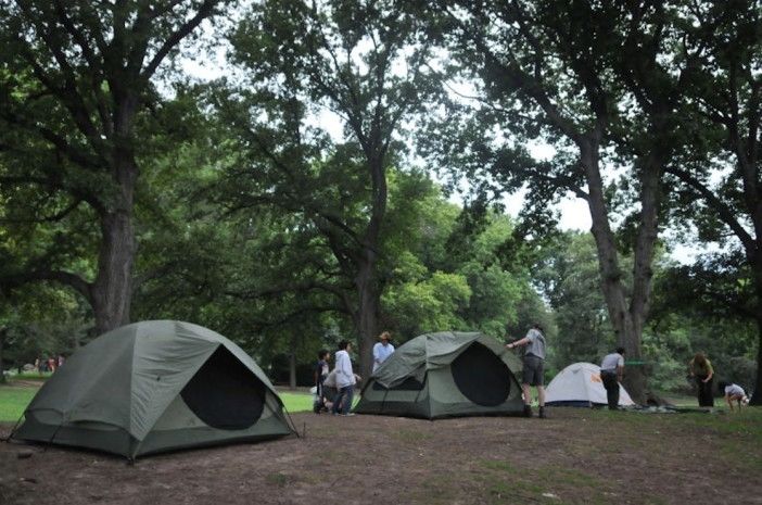 Photo of camping in the Park by Daniel Avila/NYC Parks & Recreation