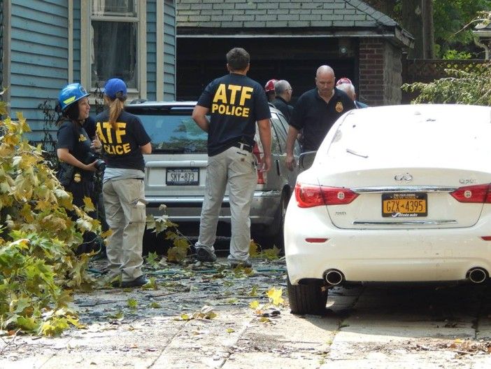 The ATF on the scene following the fire. (Photo by Mike Wright)