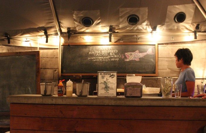 The Flatbush Food Court in Sycamore's backyard. (Photo by Shannon Geis/Ditmas Park Corner)