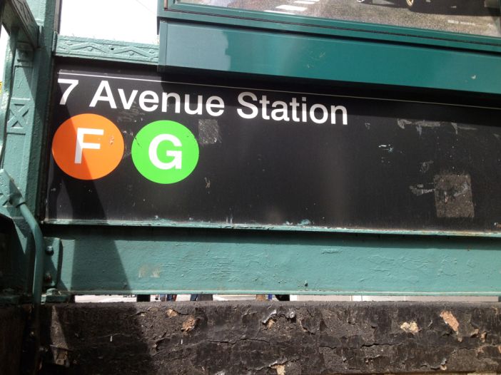 F/G Trains At 7th Avenue Subway Station