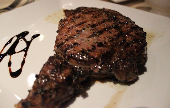 A ribeye at Atlas Steakhouse. (Photo by Shannon Geis/Ditmas Park Corner)