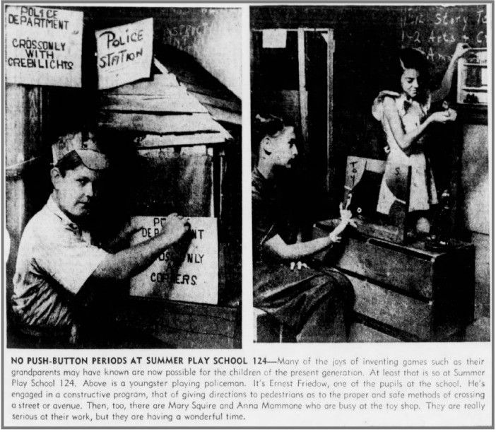 P.S. 124 Students Circa 1940 (via Brooklyn Daily Eagle Archives)