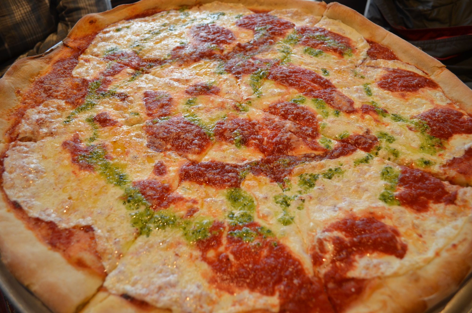 The margherita pizza.