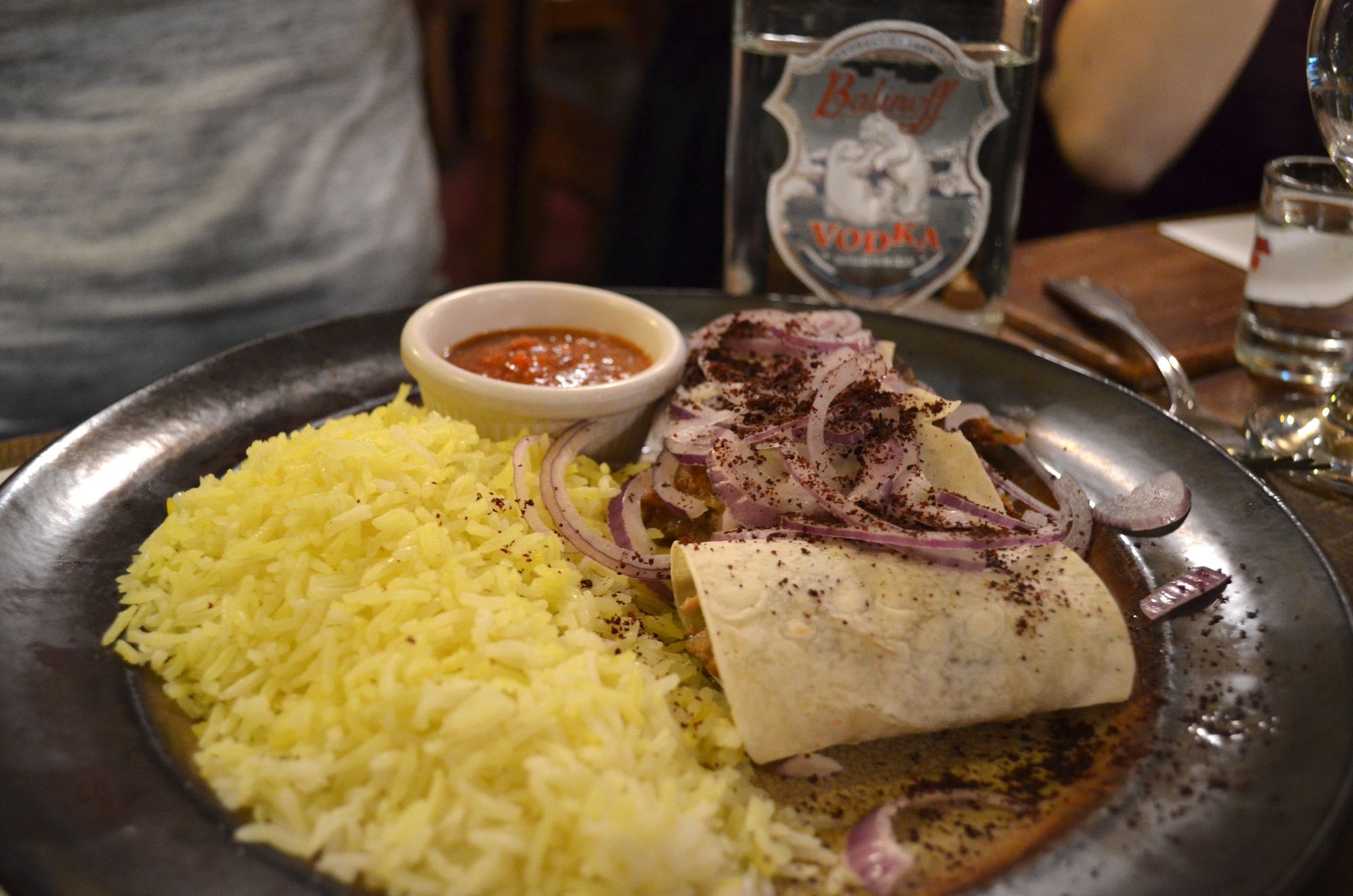 The Lamb Lulya Kebabs. (Photo: Alex Ellefson / Sheepshead Bites)