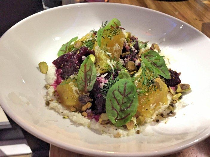 beet salad at fancy nancy in bed-stuy