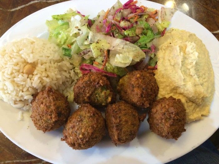 Falafel plate lunch at Istanbul Park