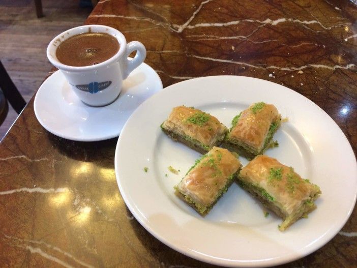 Baklava and Turkish Coffee at Instanbul Park