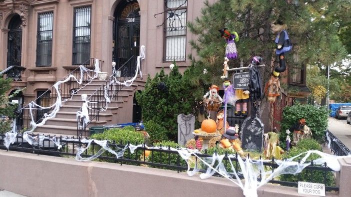 Every year, Dr. Thomas' office goes all out with Halloween decorations. (Photo by Fort Greene Focus)