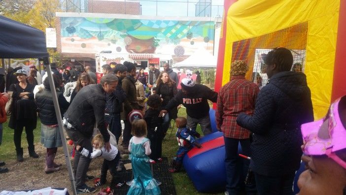 Halloween festivities at Trilok Fusion Center's event. (Photo by Fort Greene Focus)