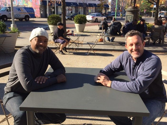 Ben Grossman and Craig Samuel, owners of The Smoke Joint. (Photo by Megan McGibney/Fort Greene Focus)