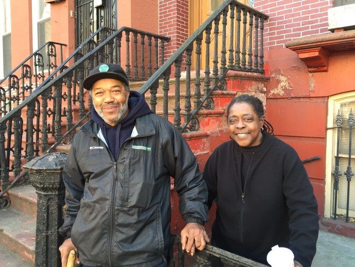 Esther Ward and Michael Antonio Gaynor. (Photo by Megan McGibney/Fort Greene Focus)