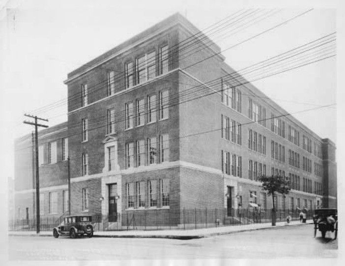 P.S. 10, newly constructed after a fire destroyed the original in 1927 (Courtesy Brooklyn Public Library)