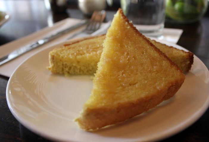 Toast with goat butter and maple sugar. (Photo by Shannon Geis/Ditmas Park Corner)