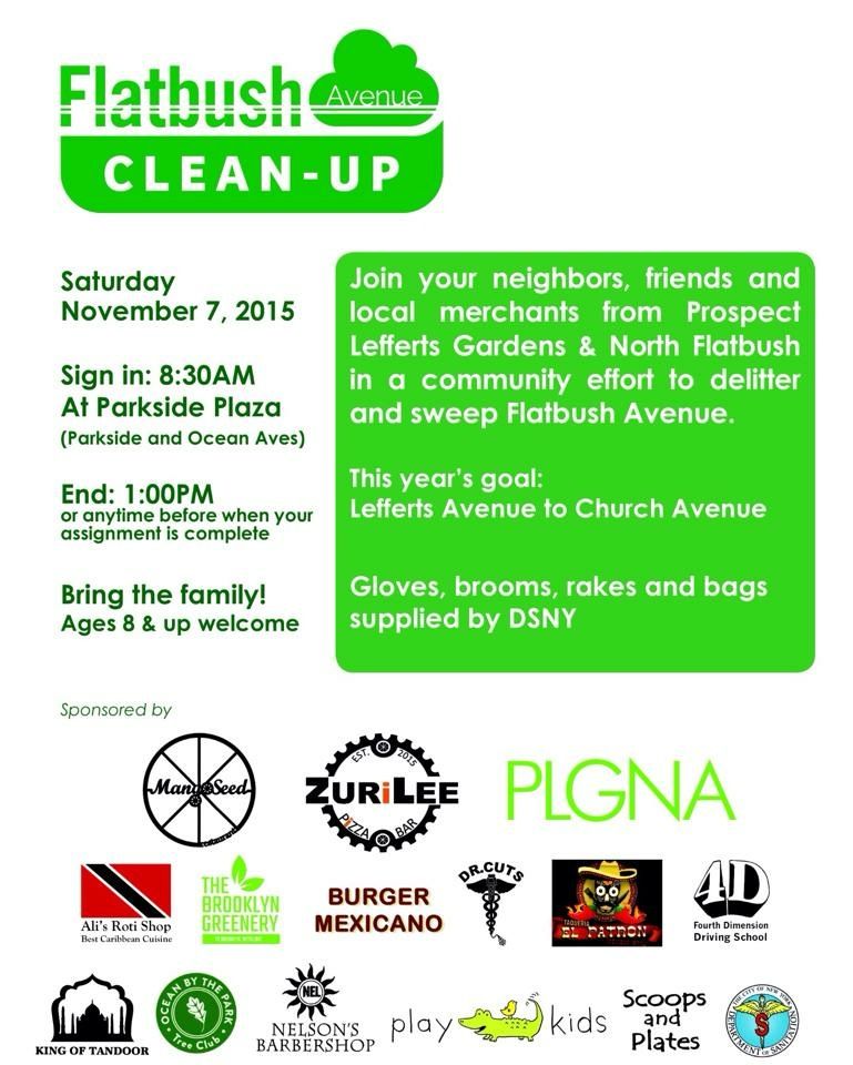 Join Neighbors To Help Sweep Up Flatbush Avenue Saturday