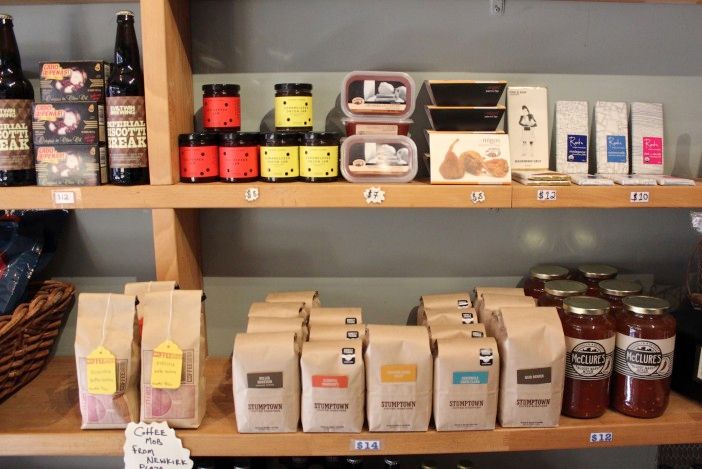 Selection of snacks at Cortelyou Craft Beer Market. (Photo by Shannon Geis/Ditmas Park Corner)