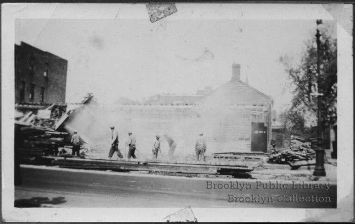 Memorial Baptist Church Construction (Courtesy Brooklyn Public Library)