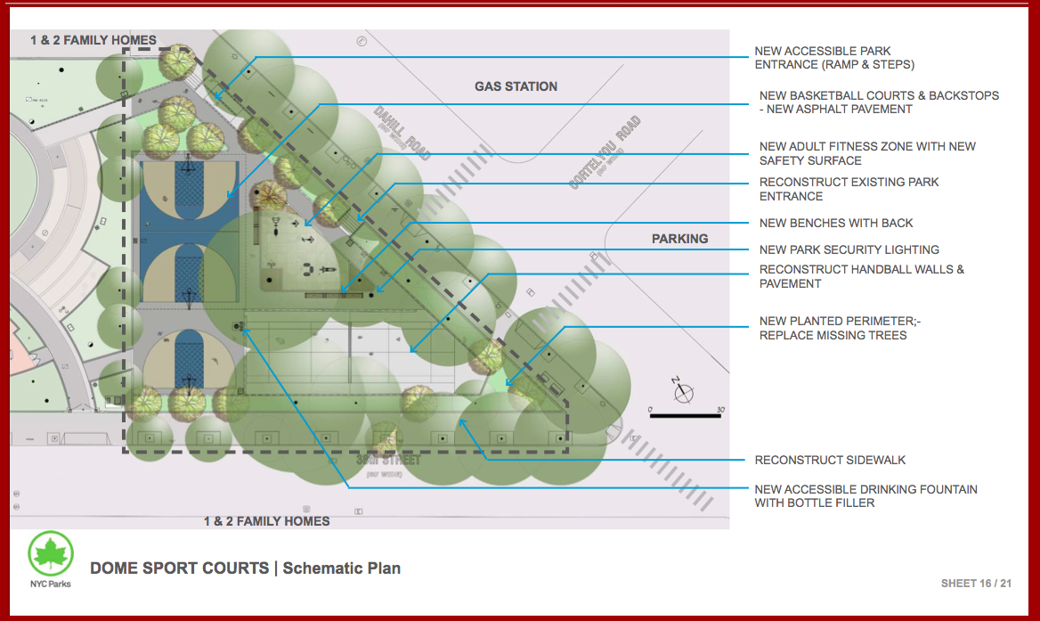 Park Designs, Lander Finances, And CB 12 Approves Restoration of Dome Playground’s Courts
