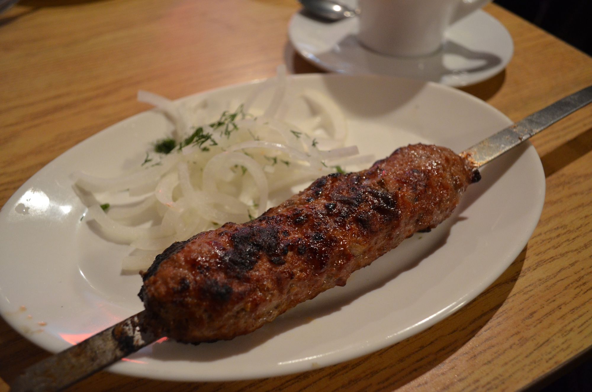 Varenichnaya's lula kebab.