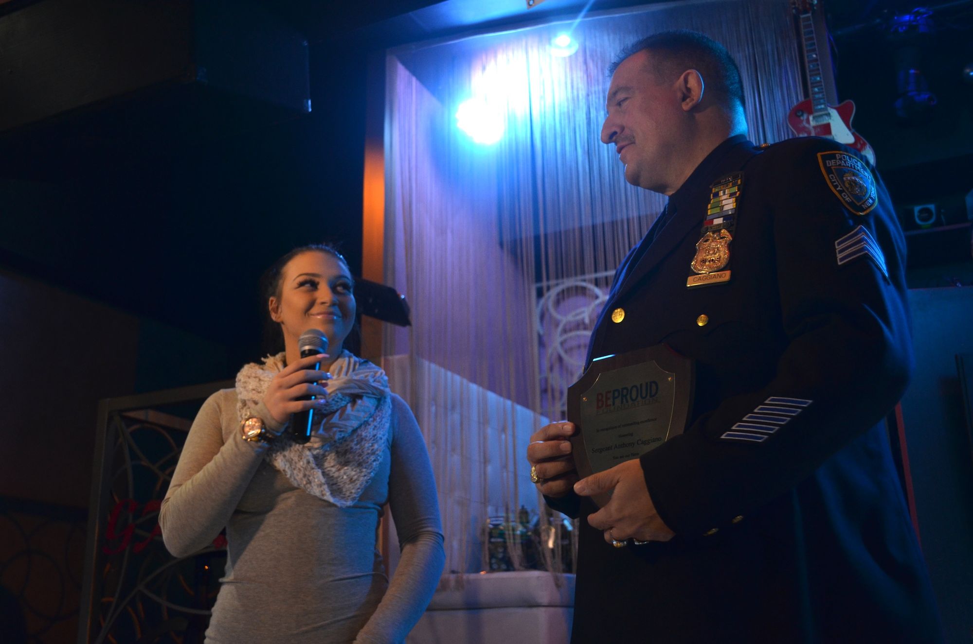 Jessica Gorbenko says thanks to Sergeant Anthony Caggiano. 