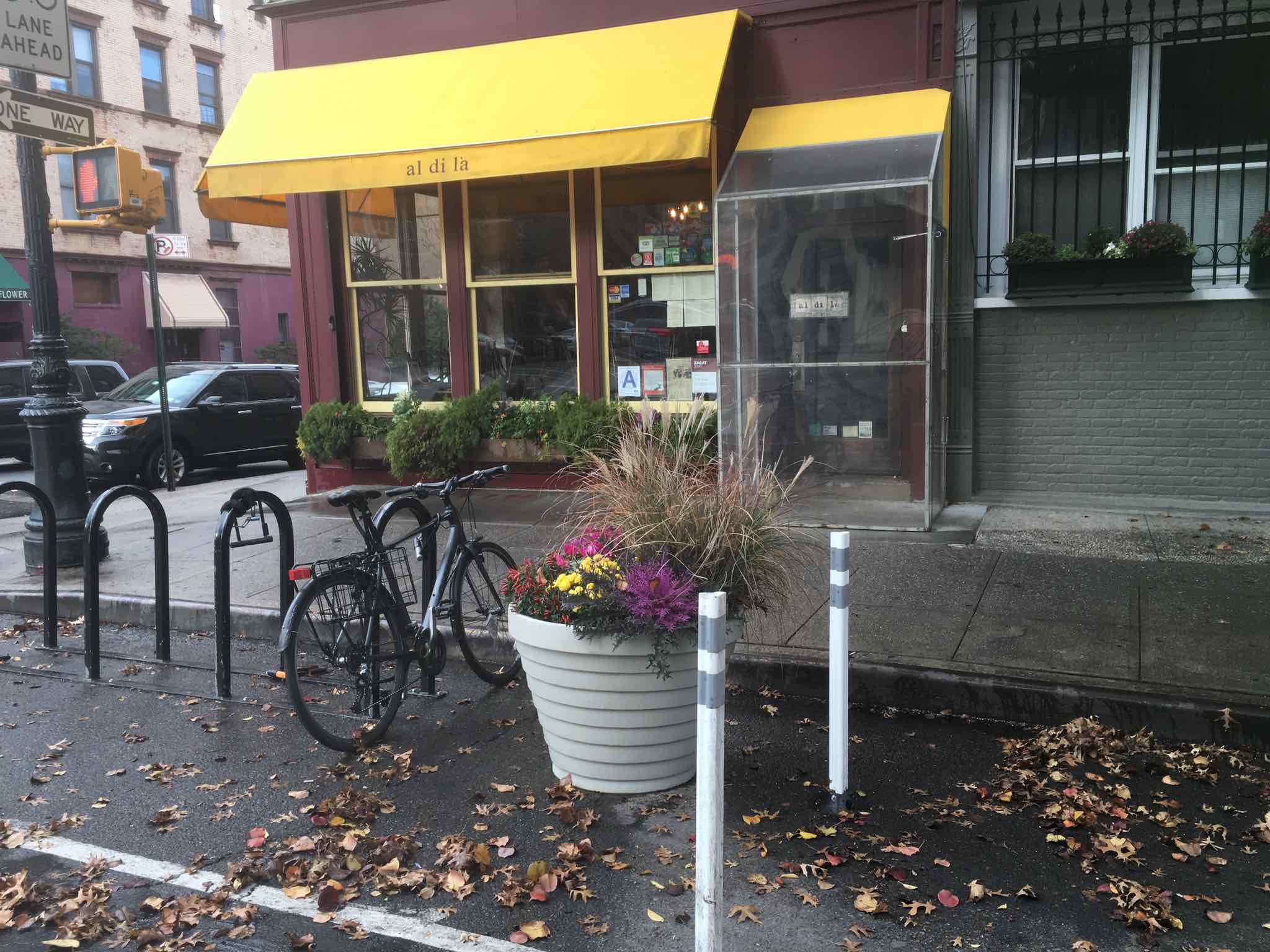 Al Di La And Behind Bars In Brooklyn Join Other Local Businesses Who Maintain DOT Bike Corrals