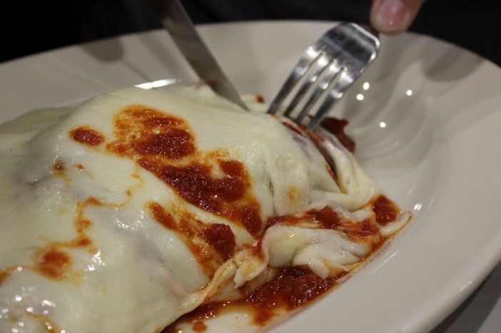 Chicken Cutlet Parmigiana. (Photo by Shannon Geis/Ditmas Park Corner)