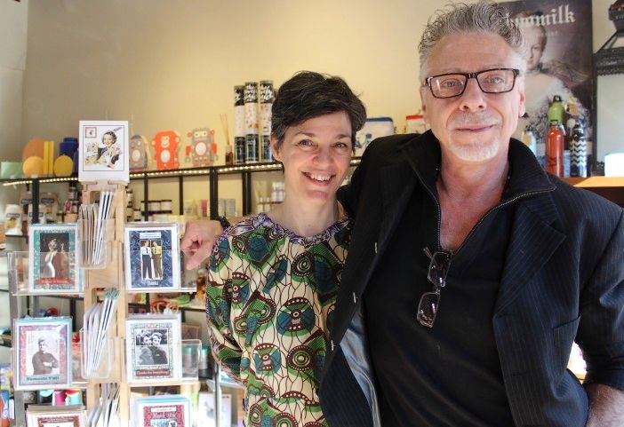 Umlaut Brooklyn owners, Jocelyn Lucas and Roland Kirouac. (Photo by Shannon Geis/Ditmas Park Corner)