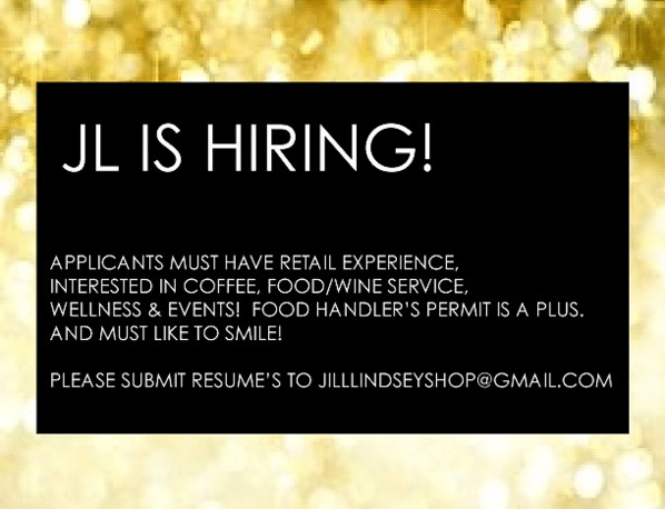 jill lindsey shop hiring